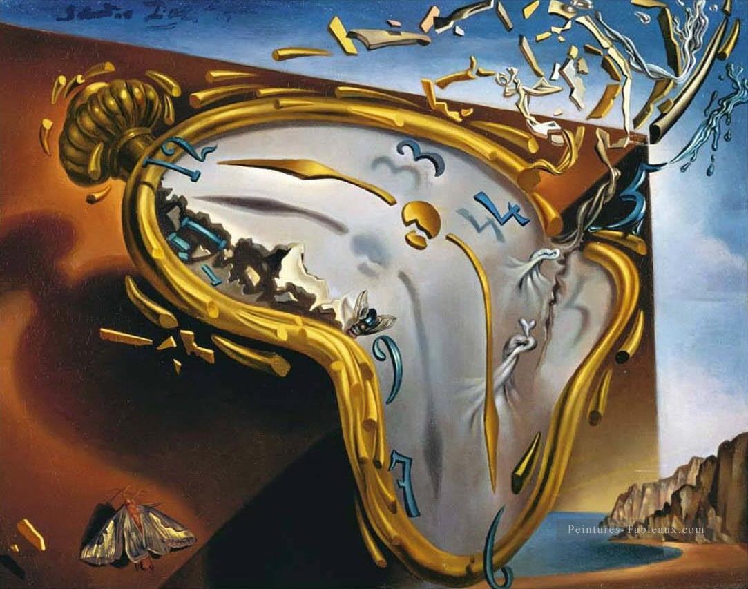 Soft Watch at the Moment of First Explosion Salvador Dali Oil Paintings